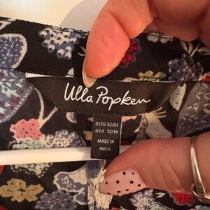 Ulla Popken Black Floral Top